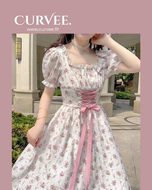 Floral Long Japanese Princess dress