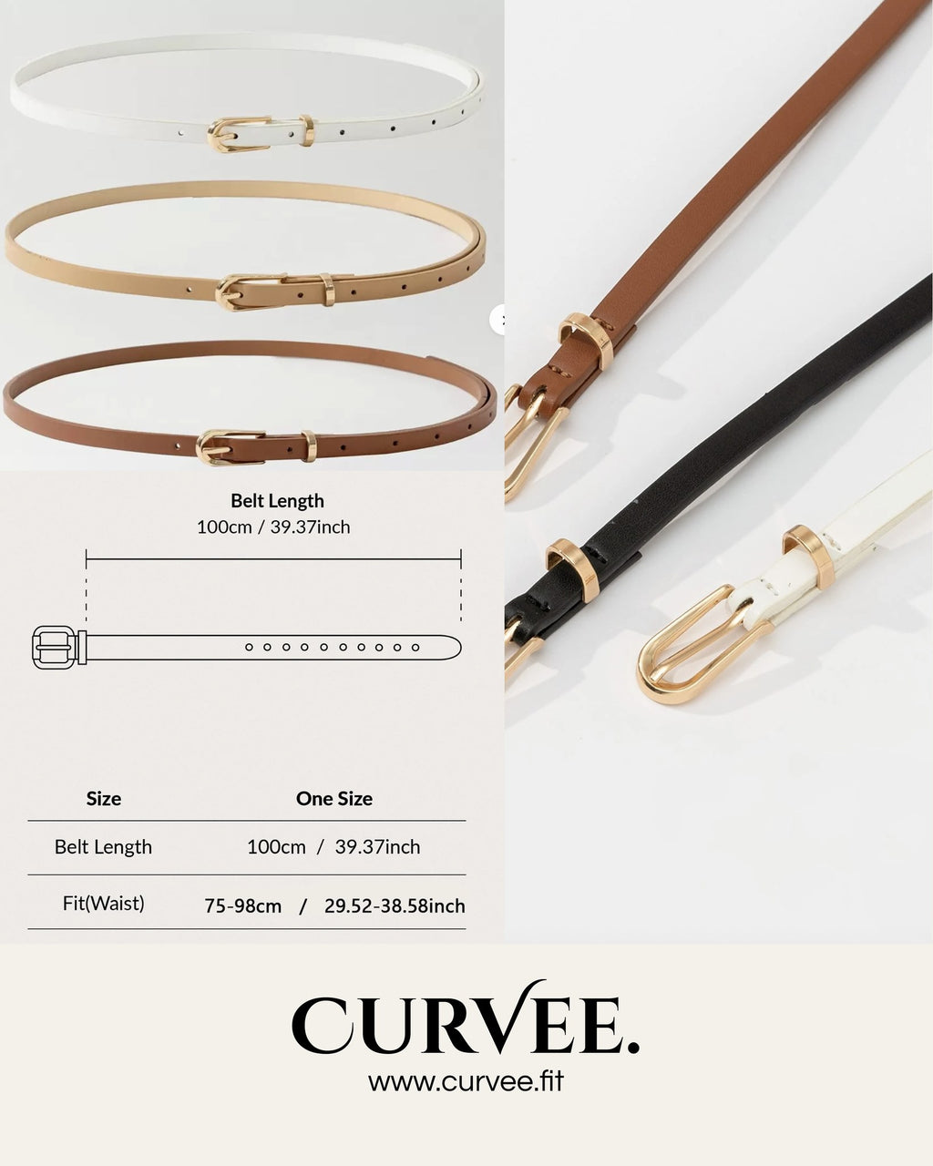 Ladies jeans small belt