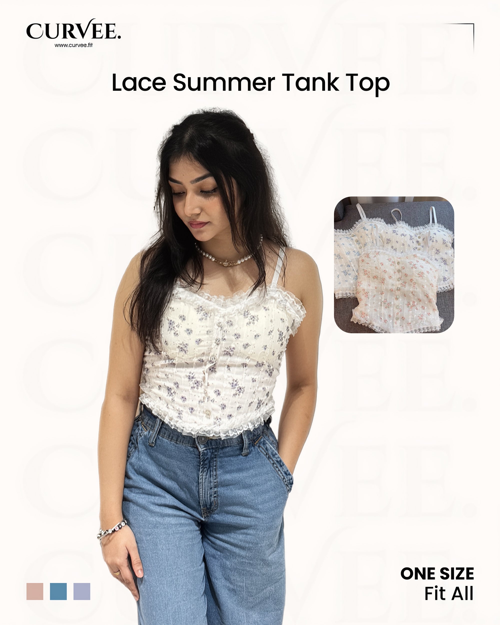 Aww! Lace Summer Tank Top