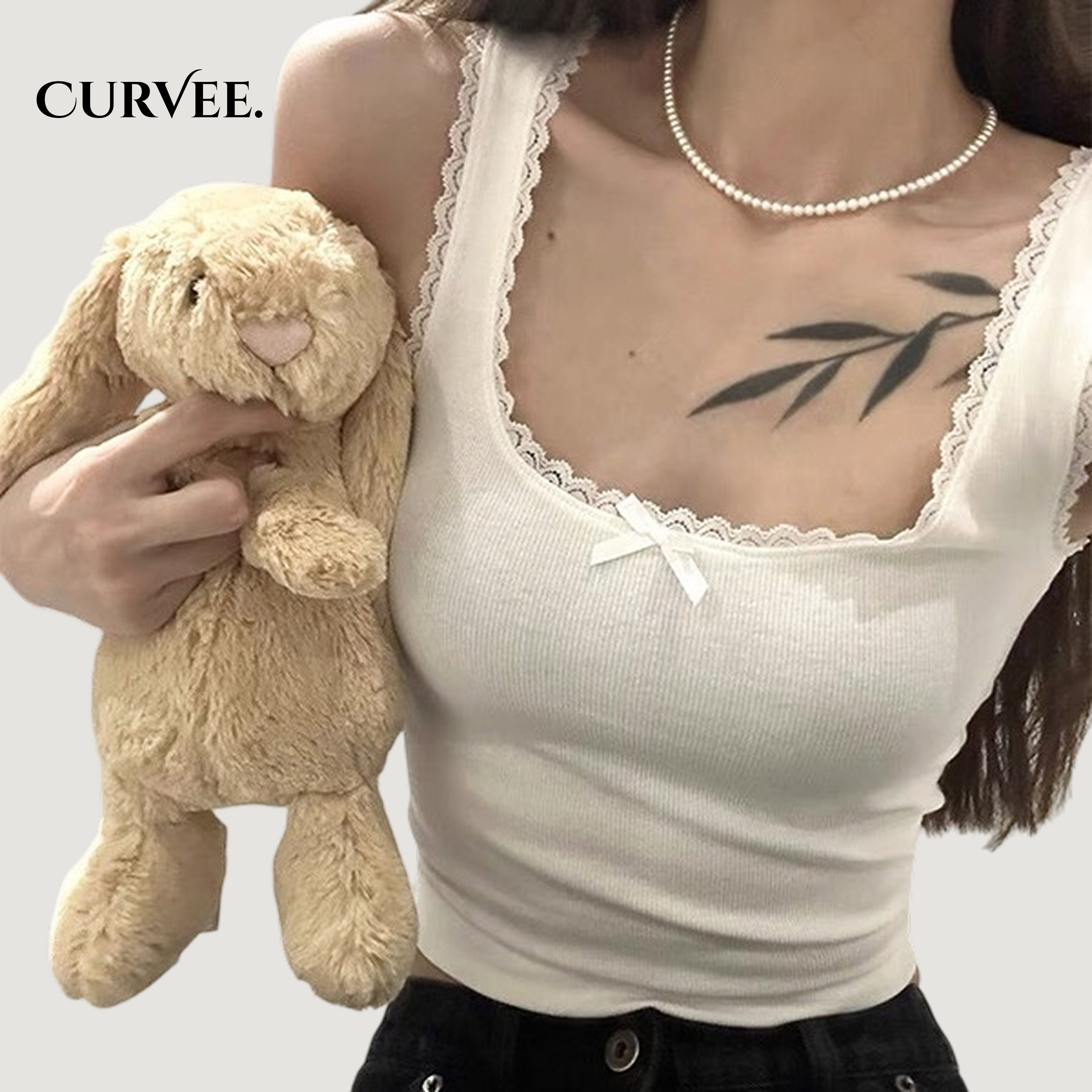 Wavy Lace Tank Top