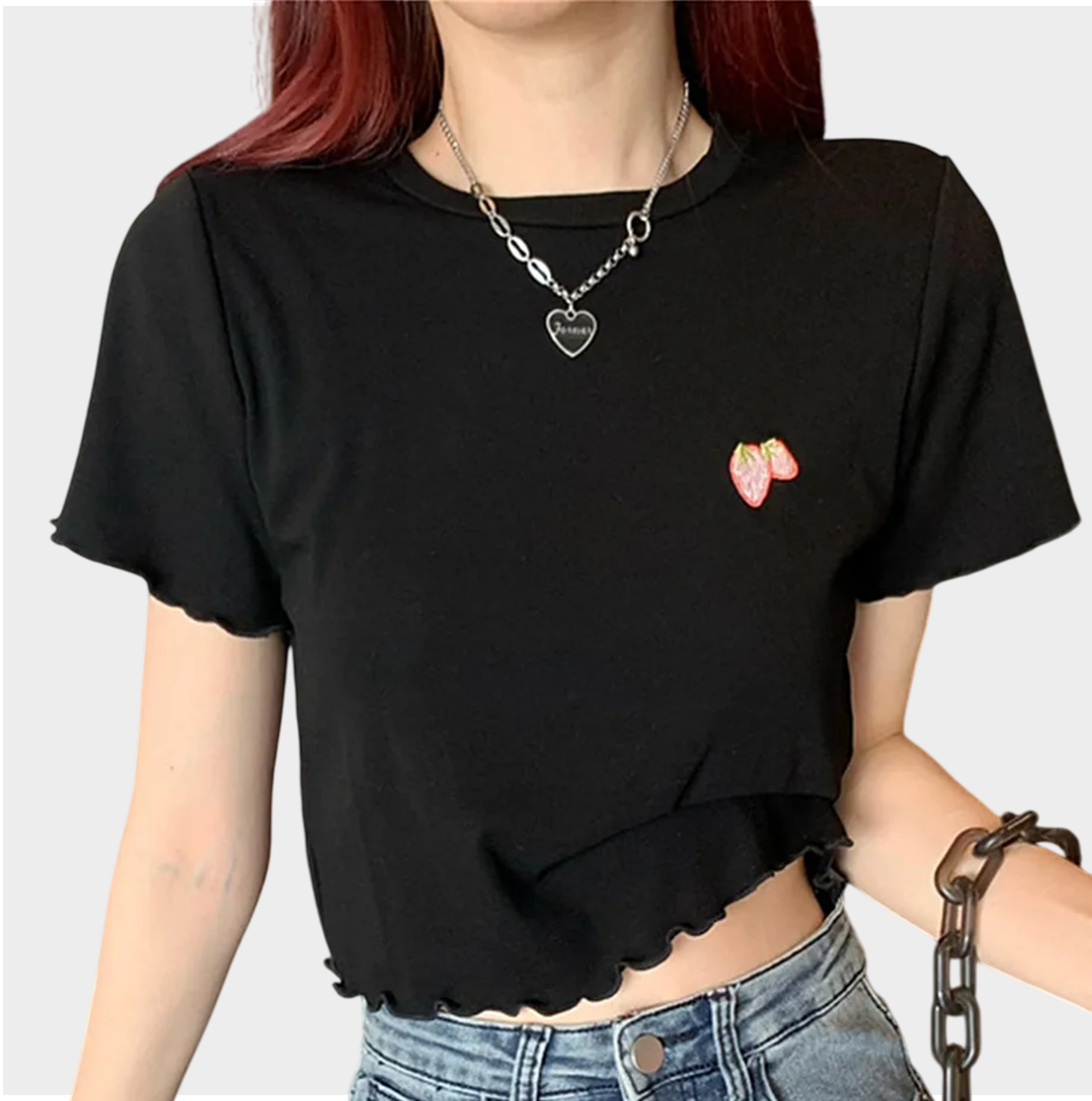 Embroidered Short T-shirt