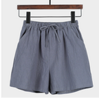 Women Shorts Loose Linen Cotton Shorts
