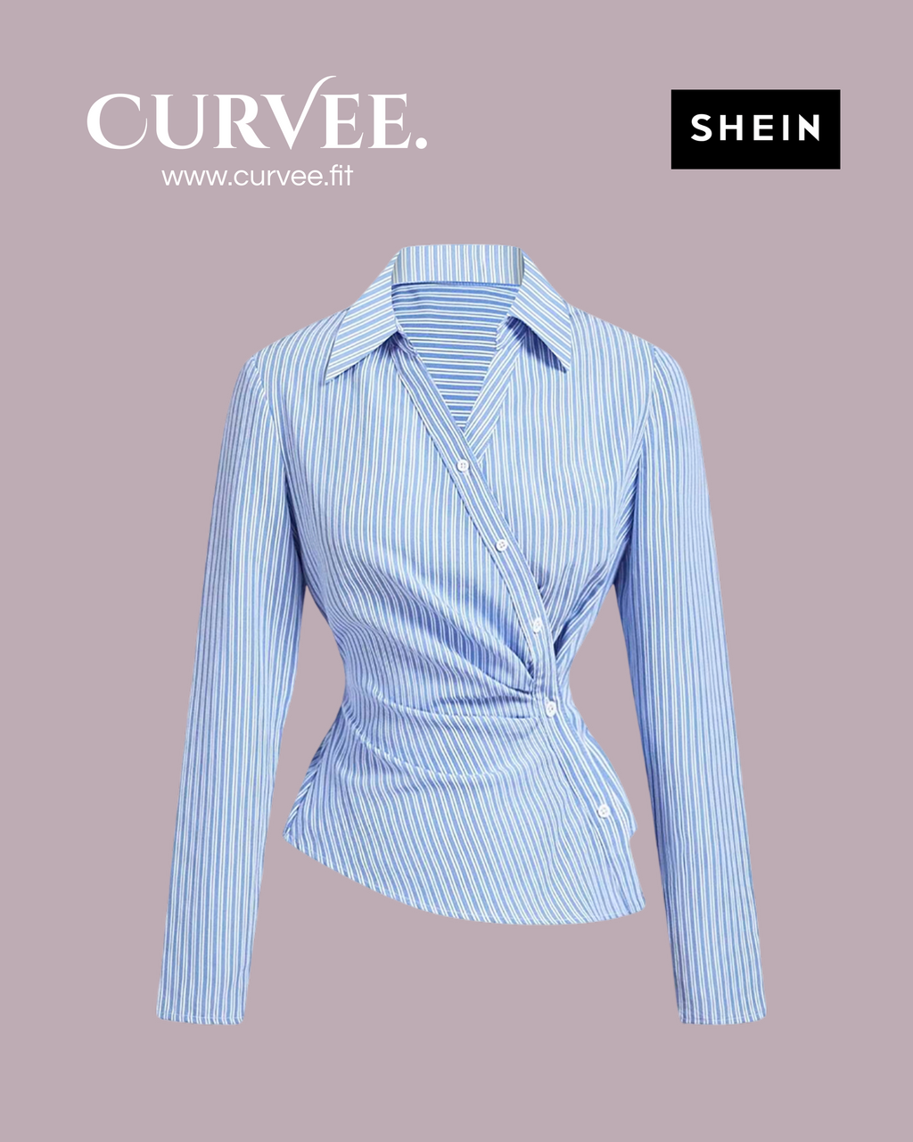 Long Sleeve Casual Pleated Shirt