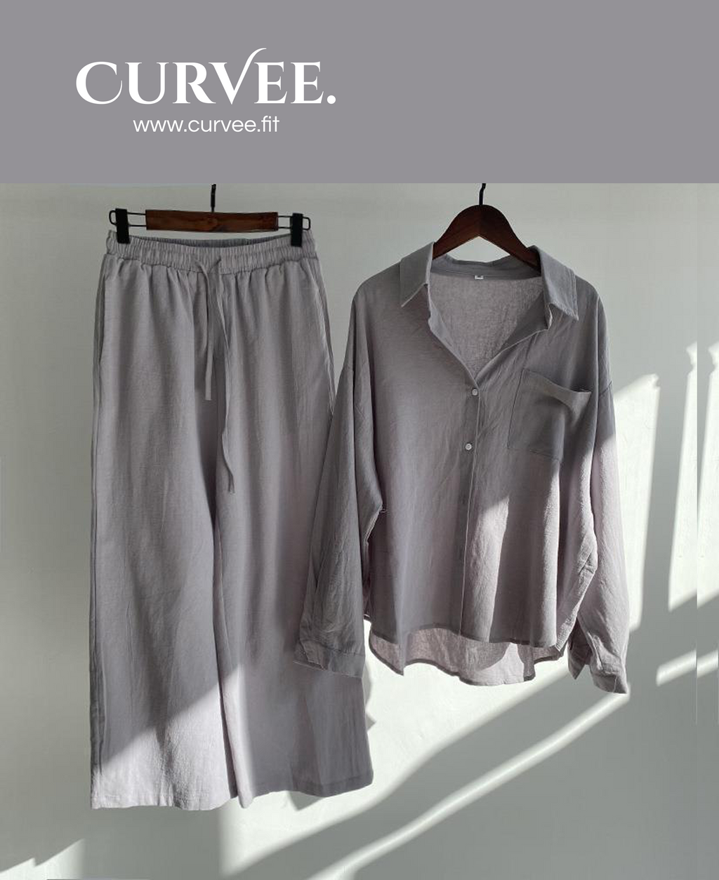 Women's Linen Shirt suit & Loose Pants