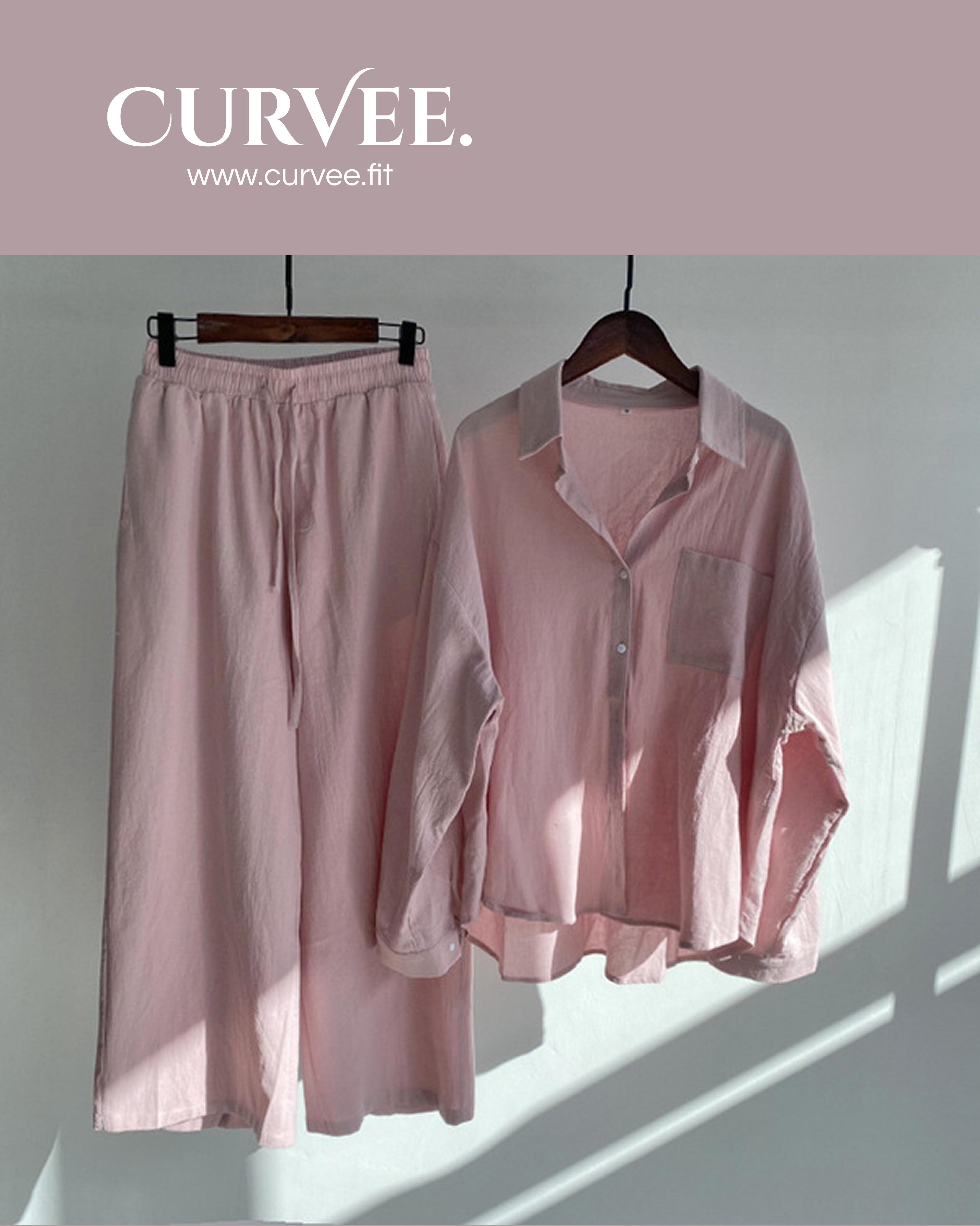 Women's Linen Shirt suit & Loose Pants