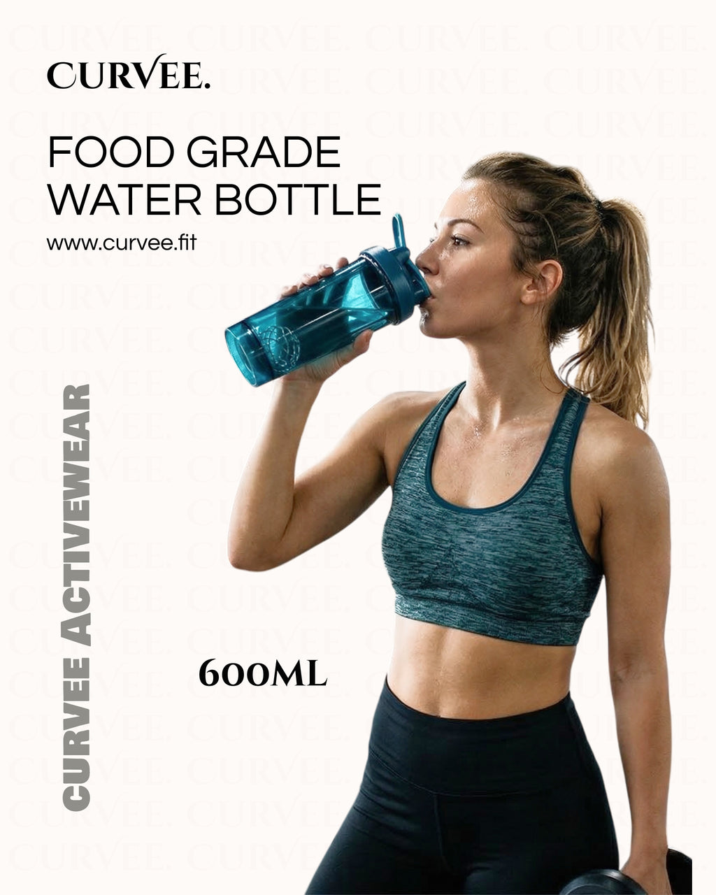Food grade GYM water bottle 600ml