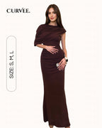 Asymmetrical Shoulder Design Tight-Fitting Bodycon