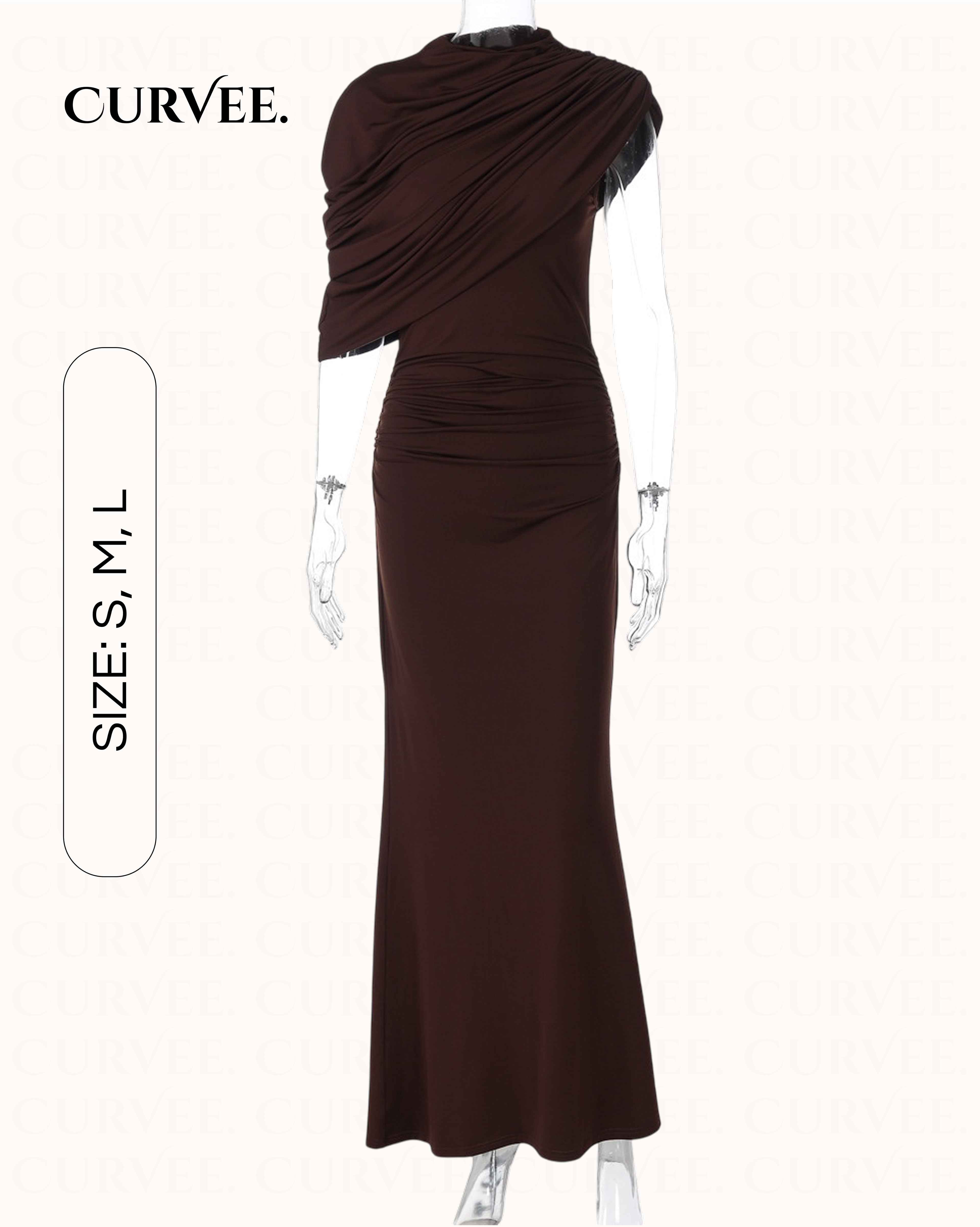 Asymmetrical Shoulder Design Tight-Fitting Bodycon