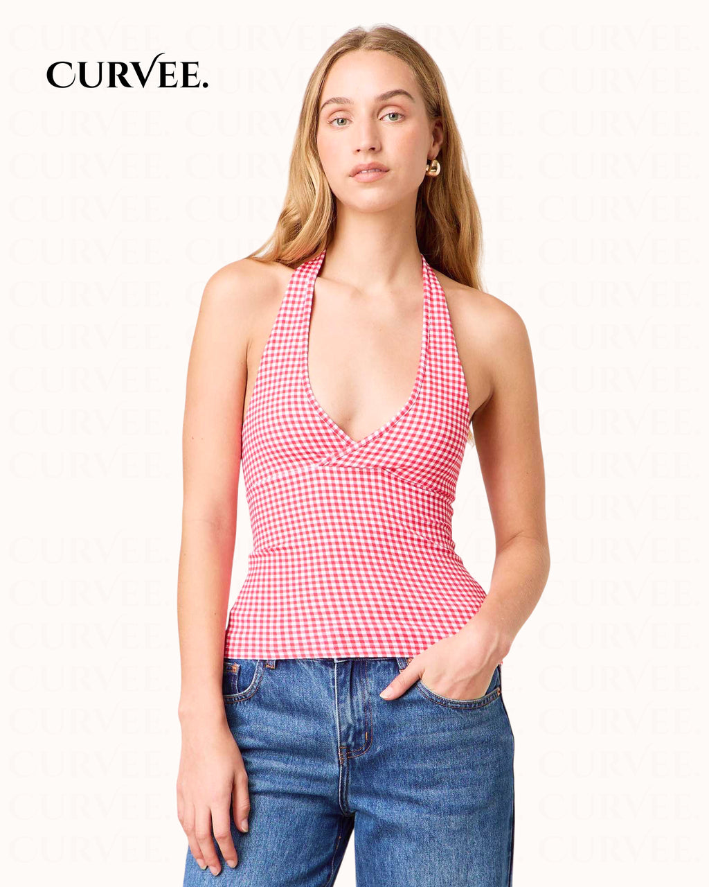 Aww! Cross-border  Slim-fit Neck Top