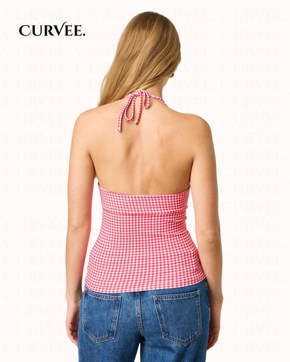 Aww! Cross-border  Slim-fit Neck Top