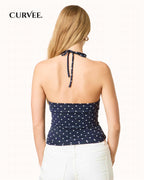 Aww! Cross-border  Slim-fit Neck Top