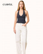 Aww! Cross-border  Slim-fit Neck Top