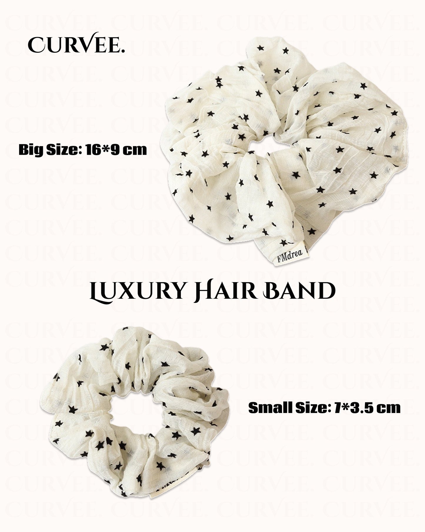 Mesh Star-Shaped Ponytail Hair Tie