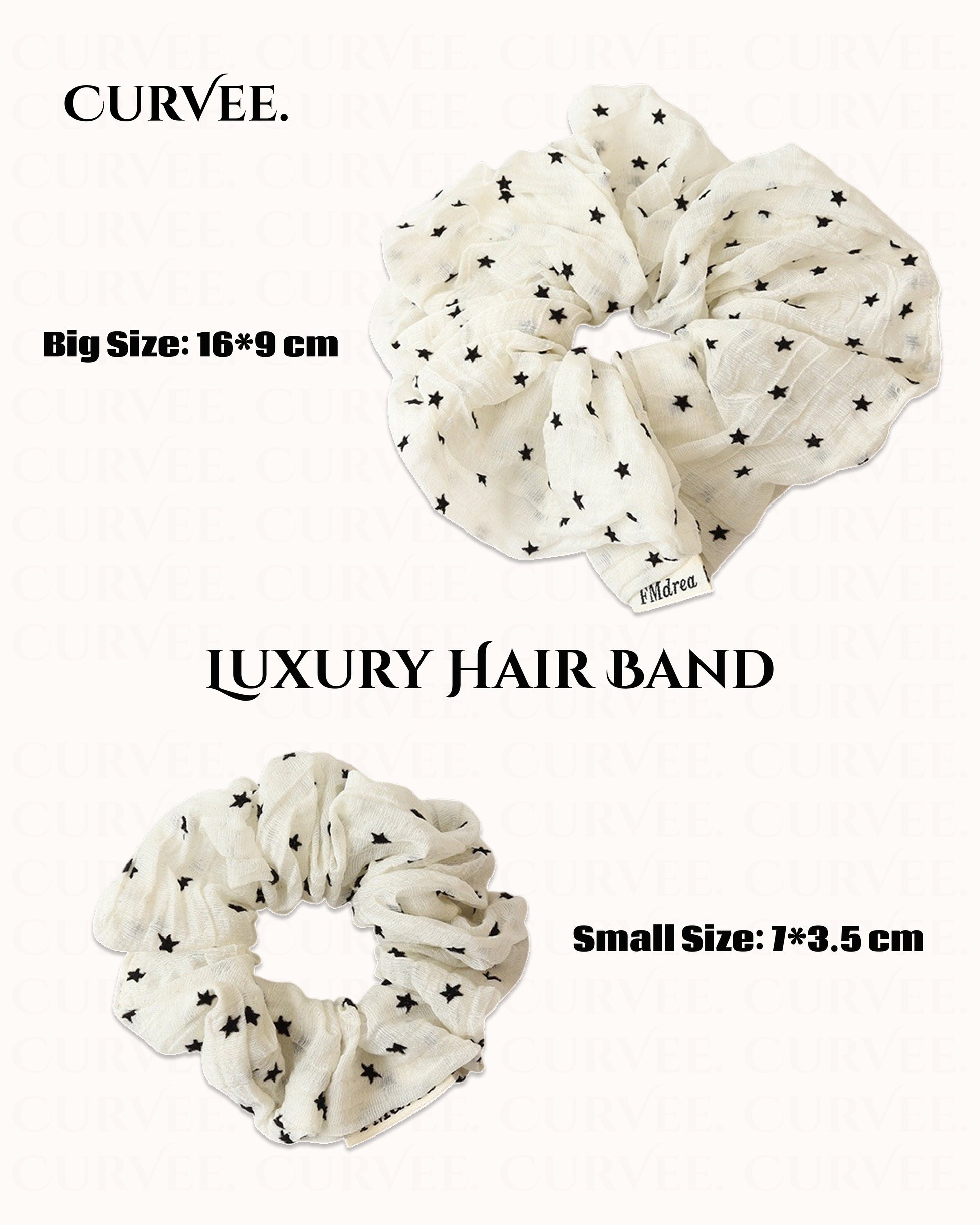 Mesh Star-Shaped Ponytail Hair Tie