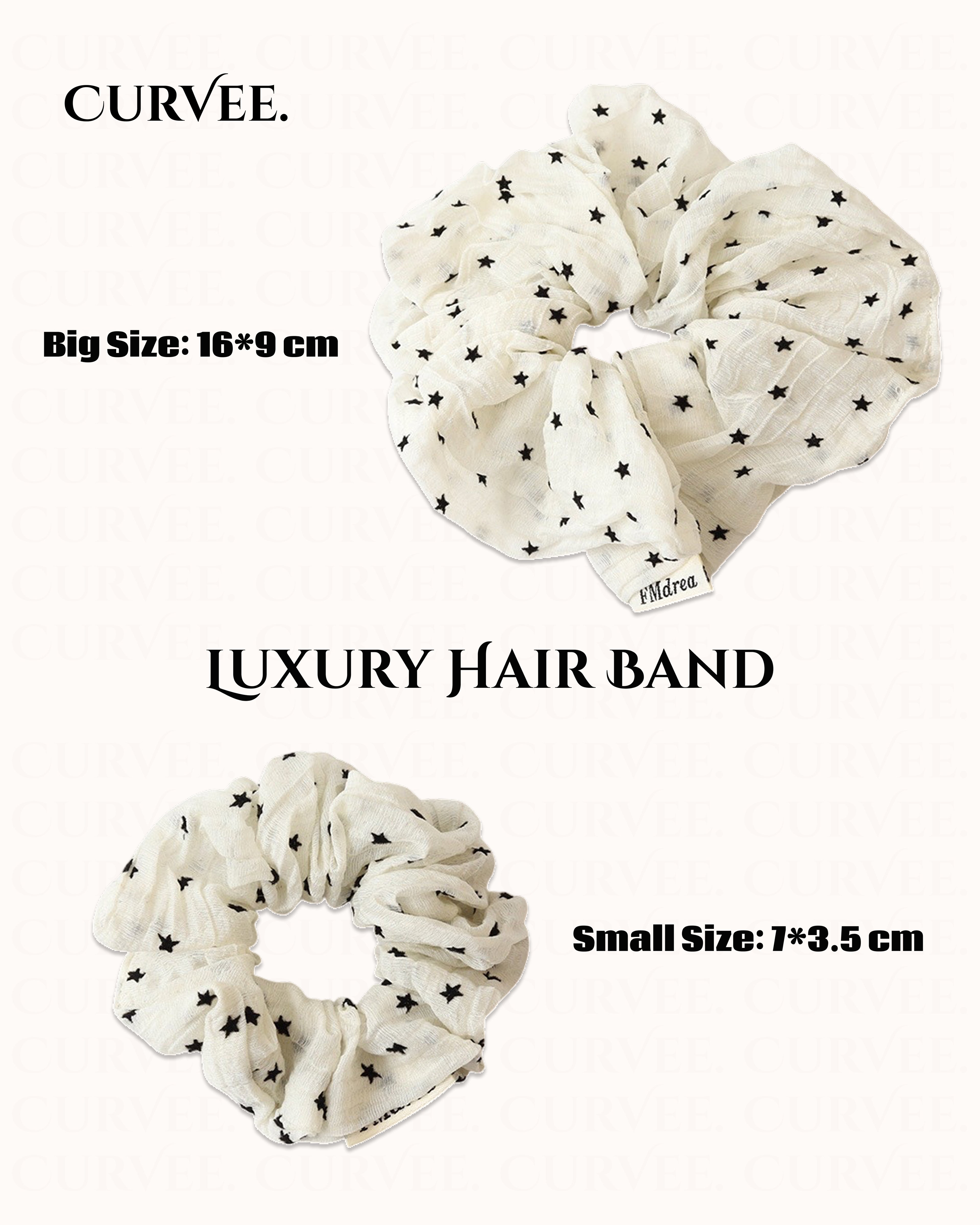 Mesh Star-Shaped Ponytail Hair Tie