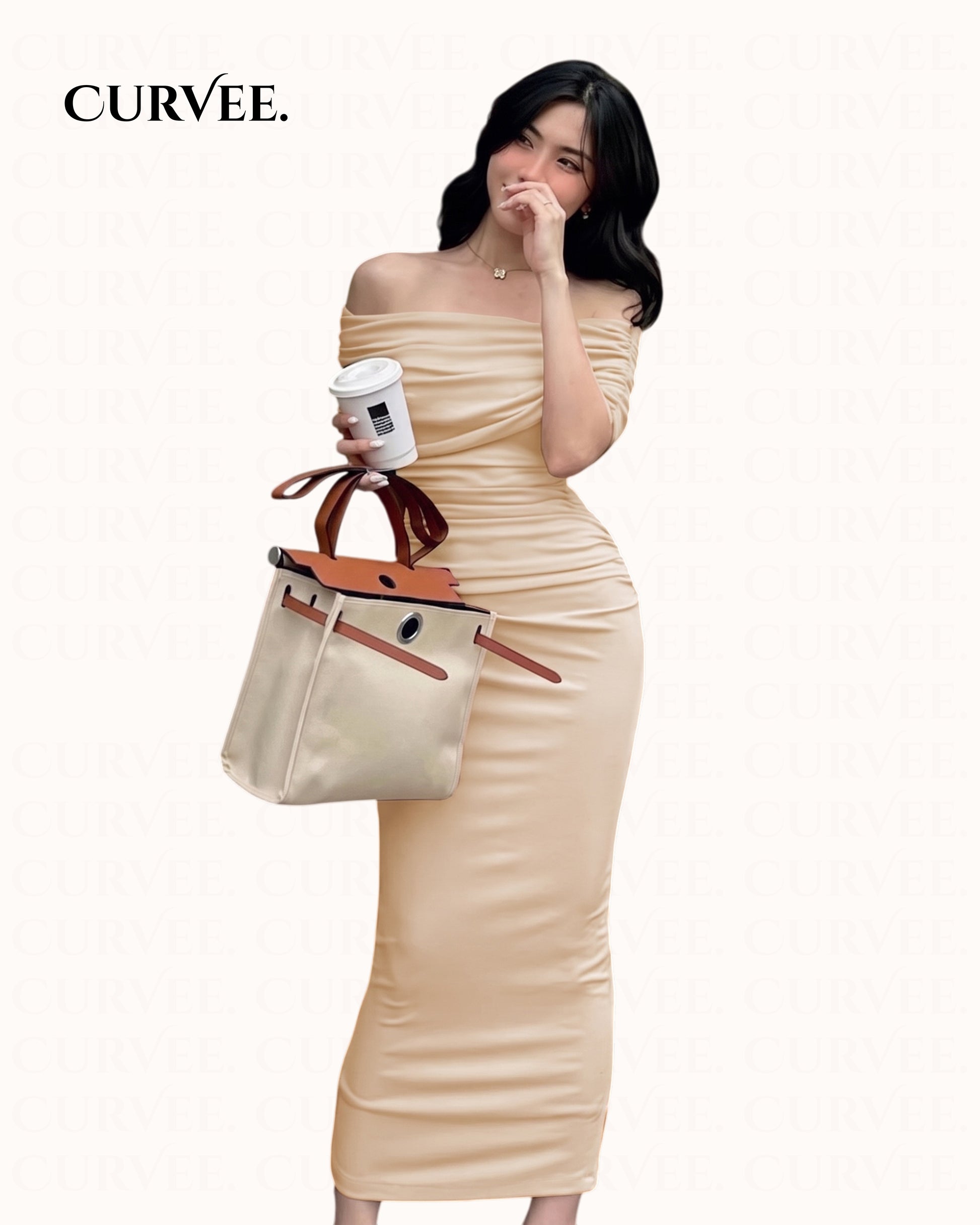 One-Shoulder Pleated Slim Fit Bodycon Dress