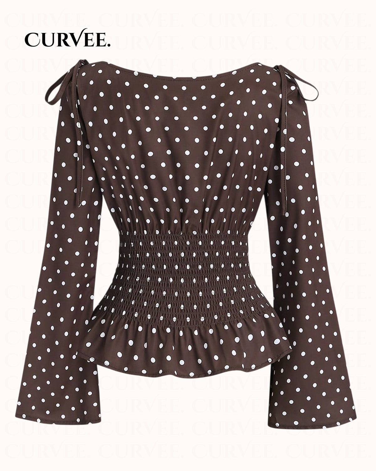 Polka Dot Niche Personality Spicy Girl Off-Shoulder Top