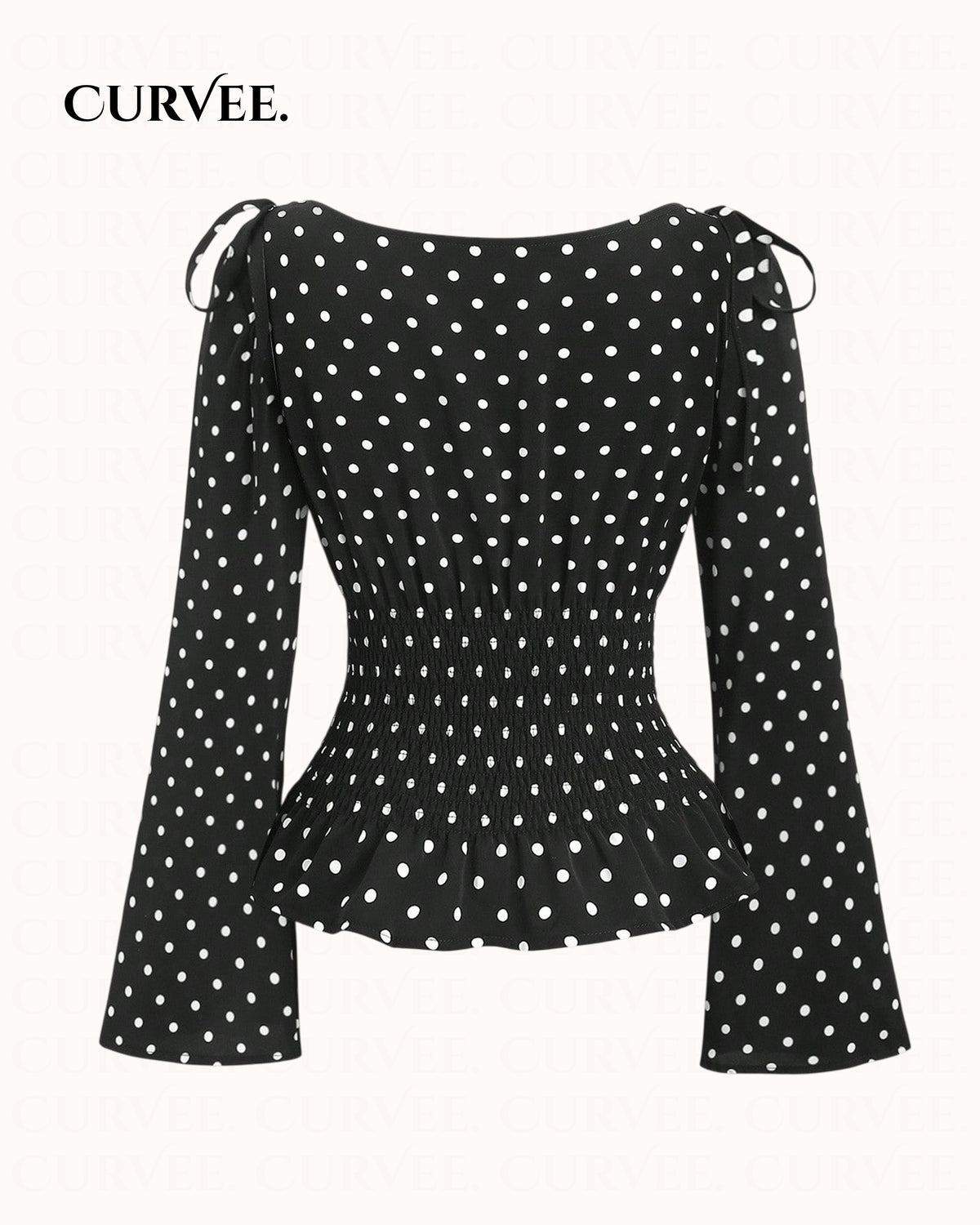 Polka Dot Niche Personality Spicy Girl Off-Shoulder Top