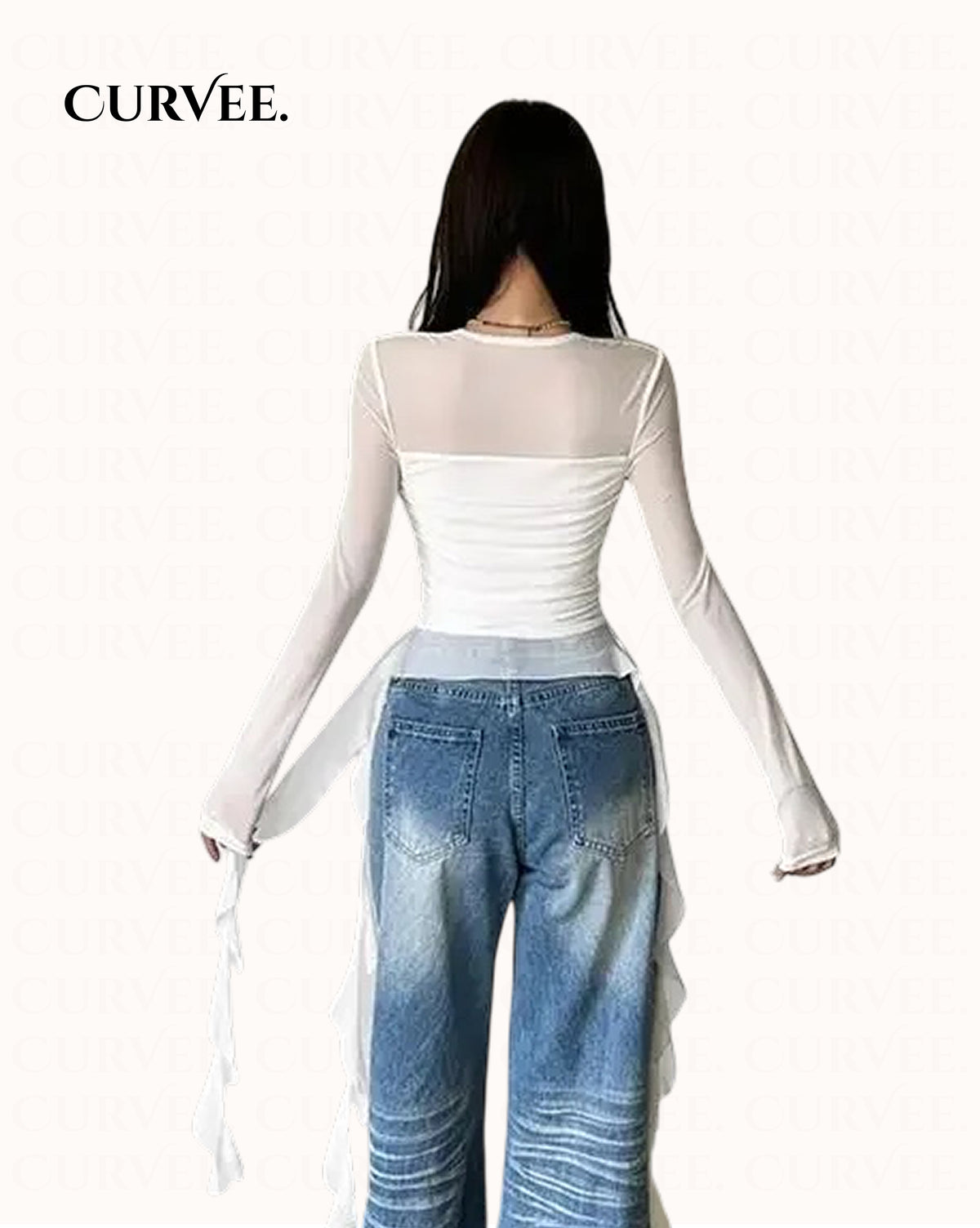Ruffled Strap Shoulder T-shirt Top
