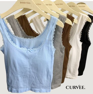 Wavy Lace Tank Top
