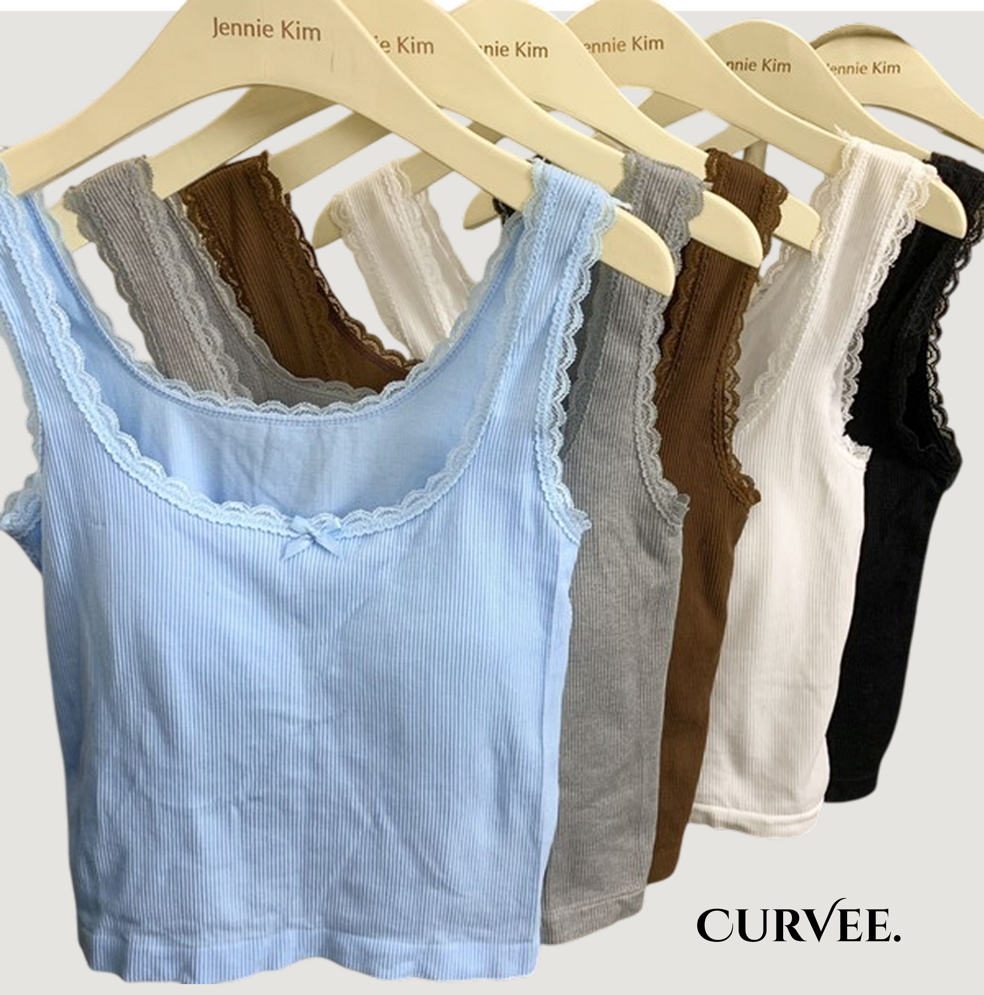 Wavy Lace Tank Top