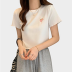 Embroidered Short T-shirt