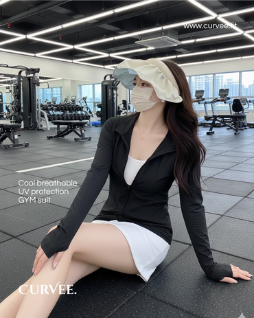 Slim GYM Jacket Top