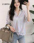 Bottoming Top Loose Casual Chiffon Shirt