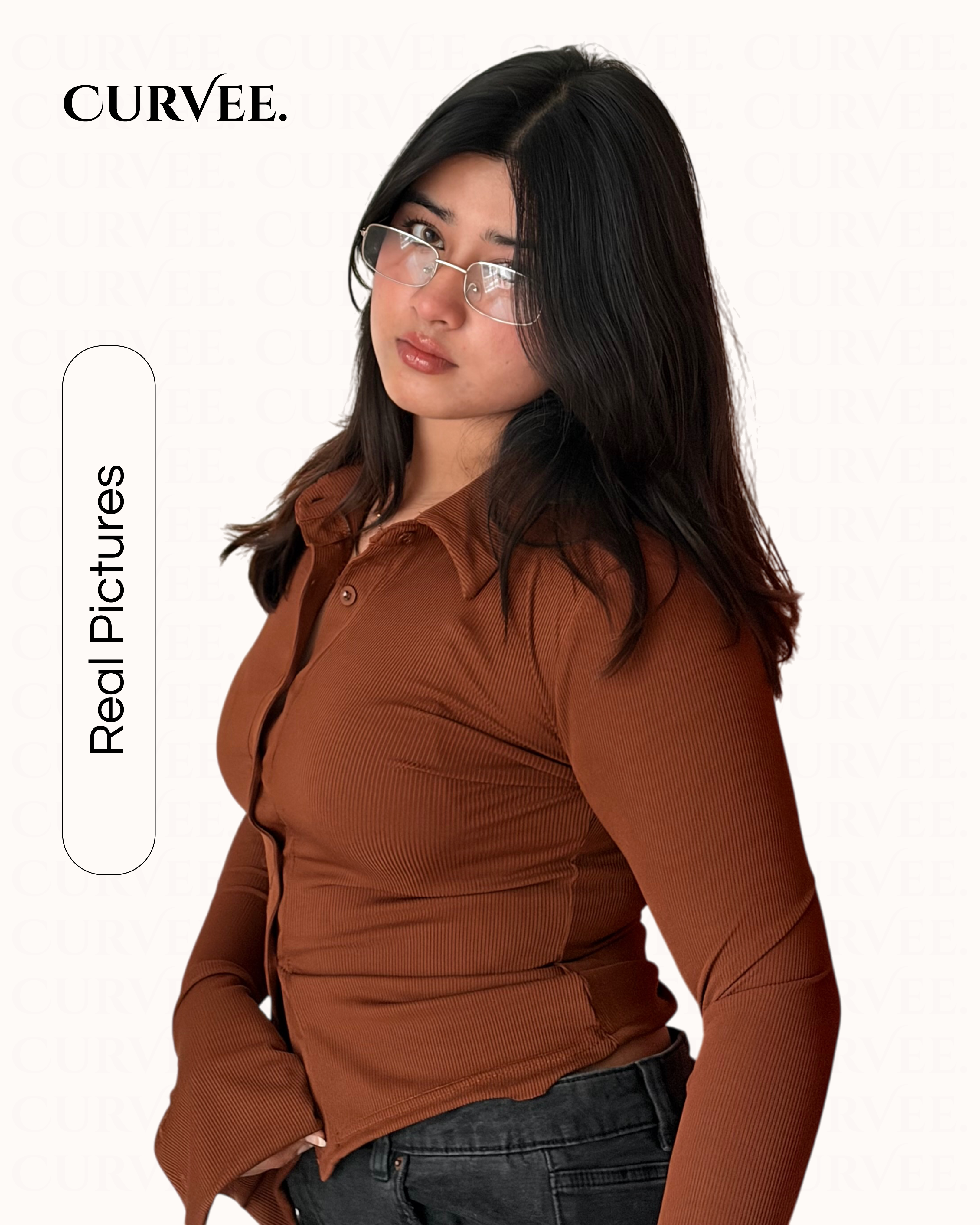 Aww! Slim-fit Slimming Stretch Long Sleeve Top