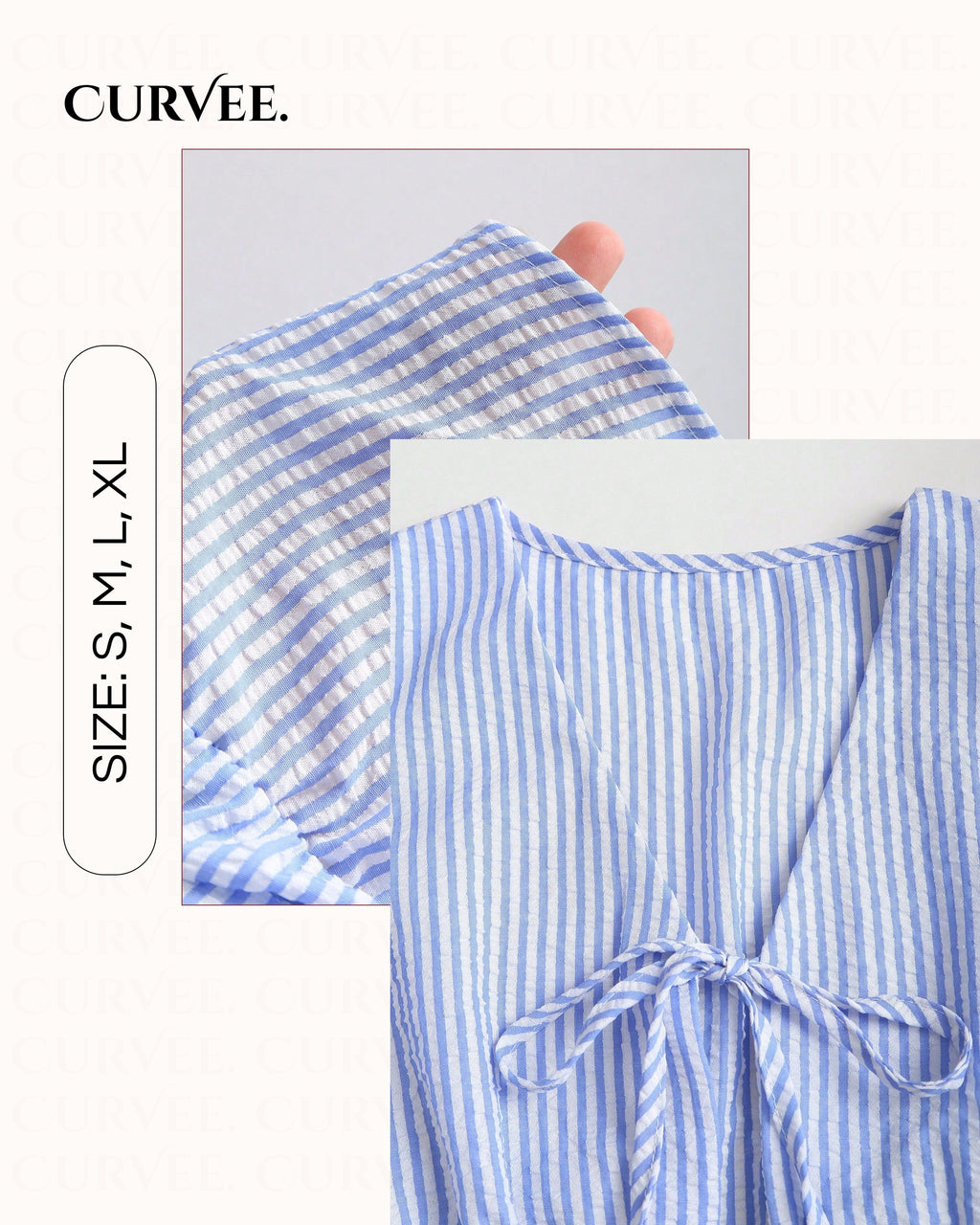 Striped Suit Casual Lace-Up Versatile Vest