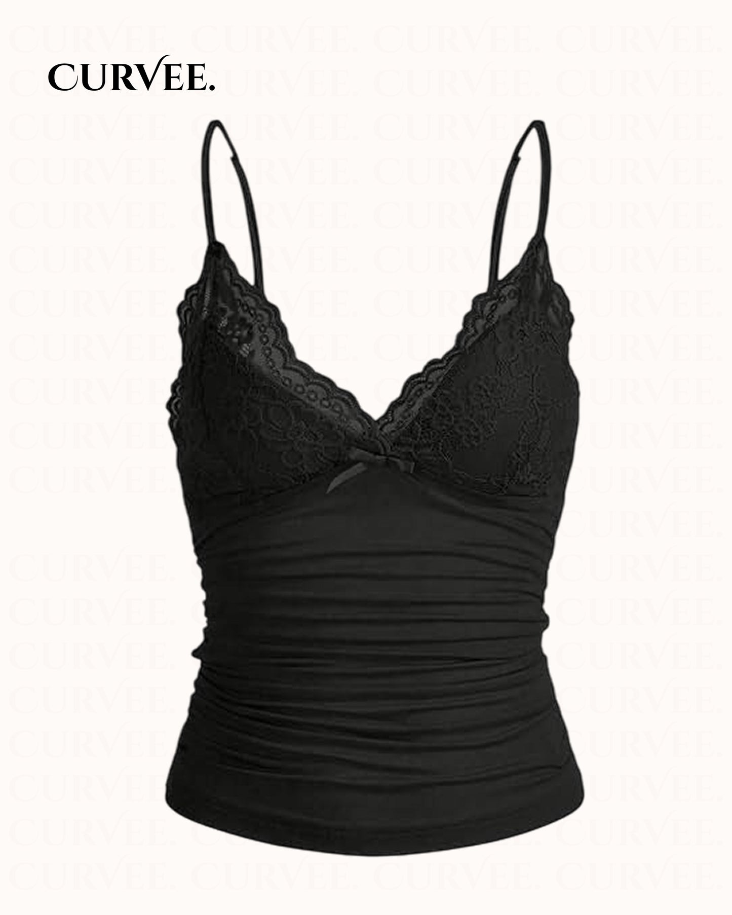 Aww! Slim Fit Inner Wear Spliced French Top