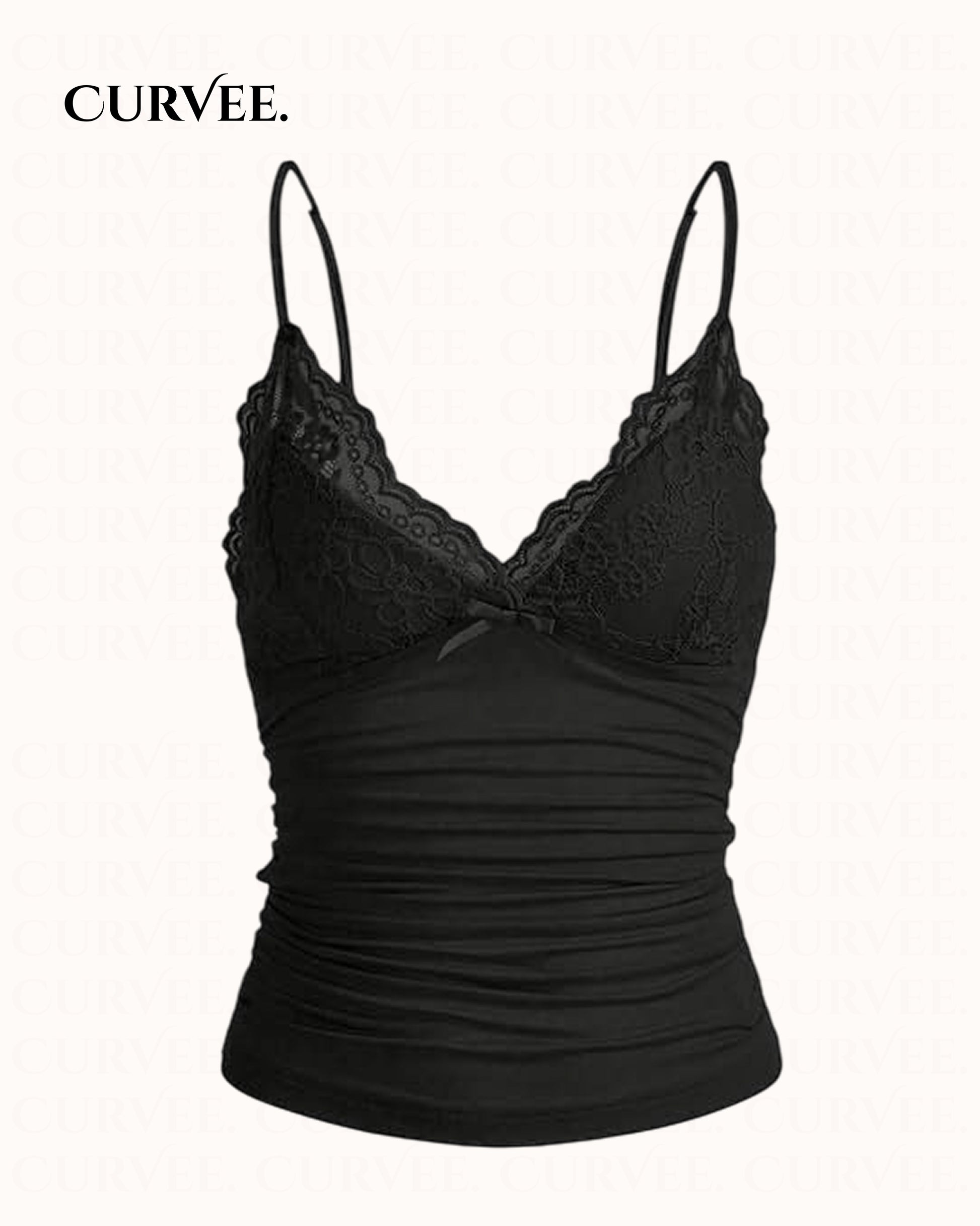 Aww! Slim Fit Inner Wear Spliced French Top