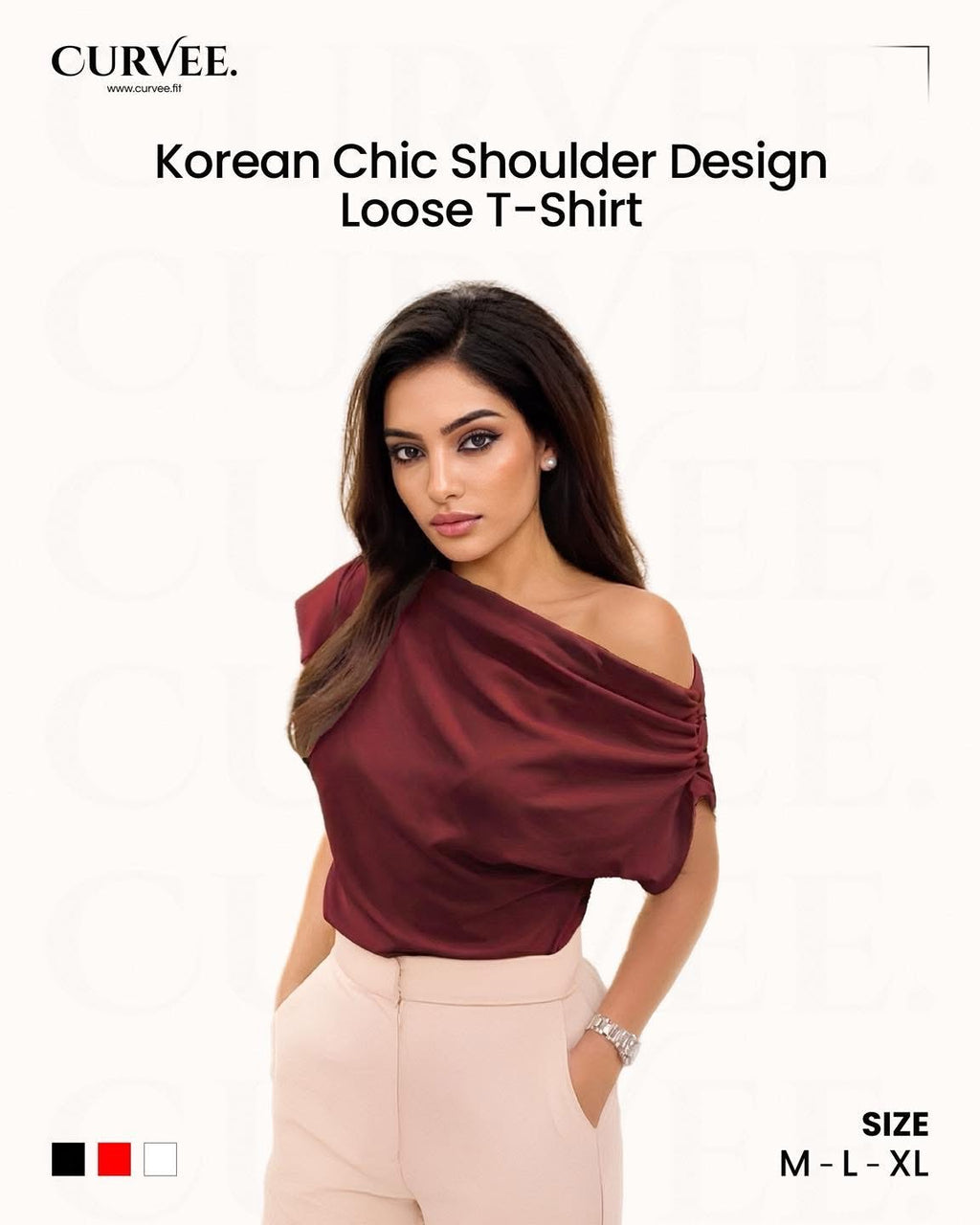 Aww! Korean Chic Shoulder Design Loose T-Shirt