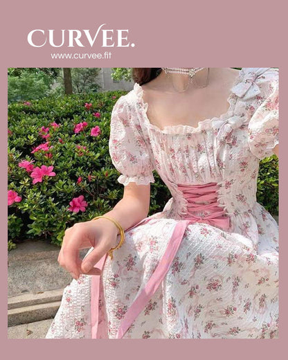 Floral Long Japanese Princess dress