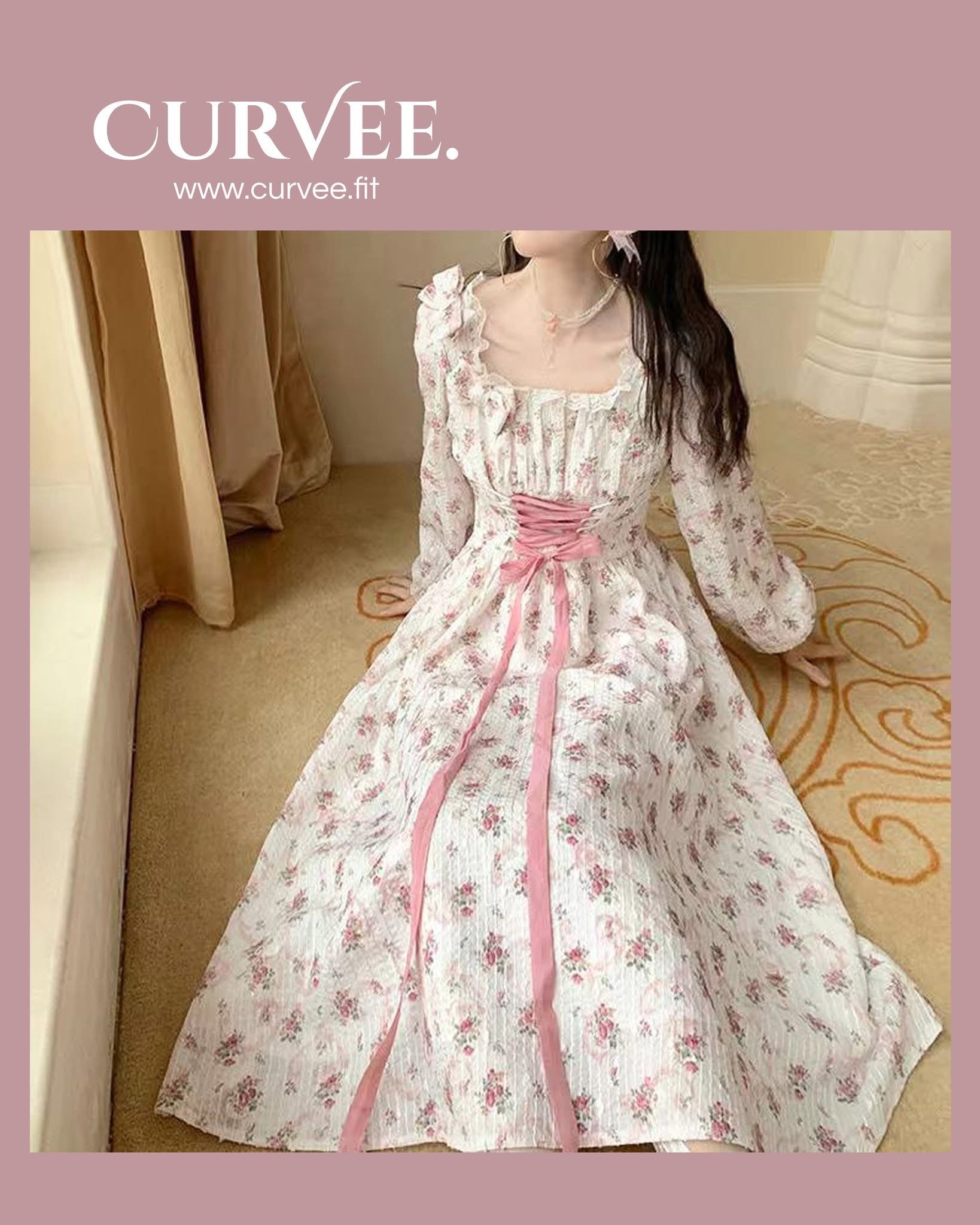 Floral Long Japanese Princess dress