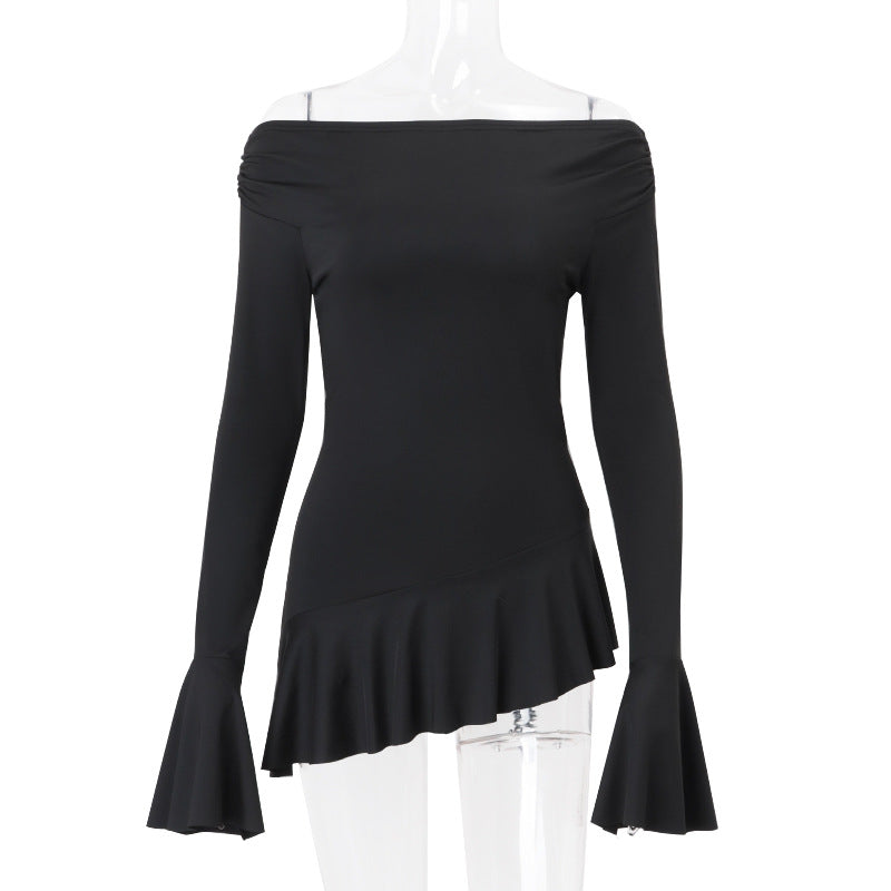 Long sleeve slim fit t-shirt top women