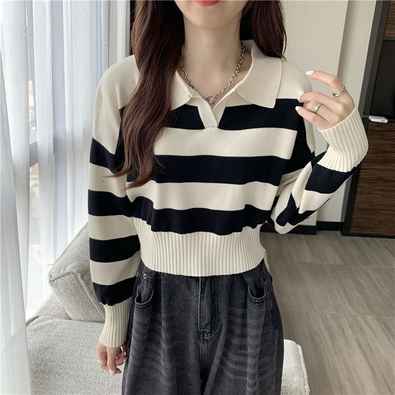 Loose outer wear long sleeve sweater