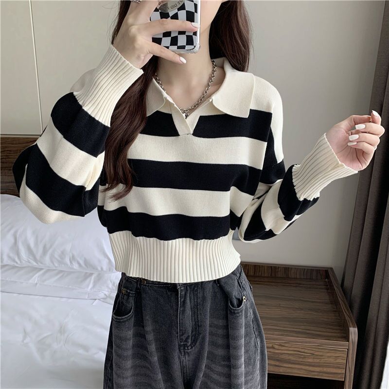 Loose outer wear long sleeve sweater