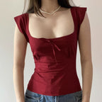Red Spicy SleeveTop