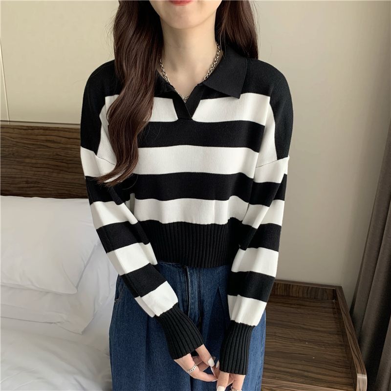 Loose outer wear long sleeve sweater
