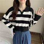 Loose outer wear long sleeve sweater