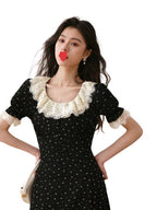 Mid-length Light Luxury Short-sleeved Tea Break Dress