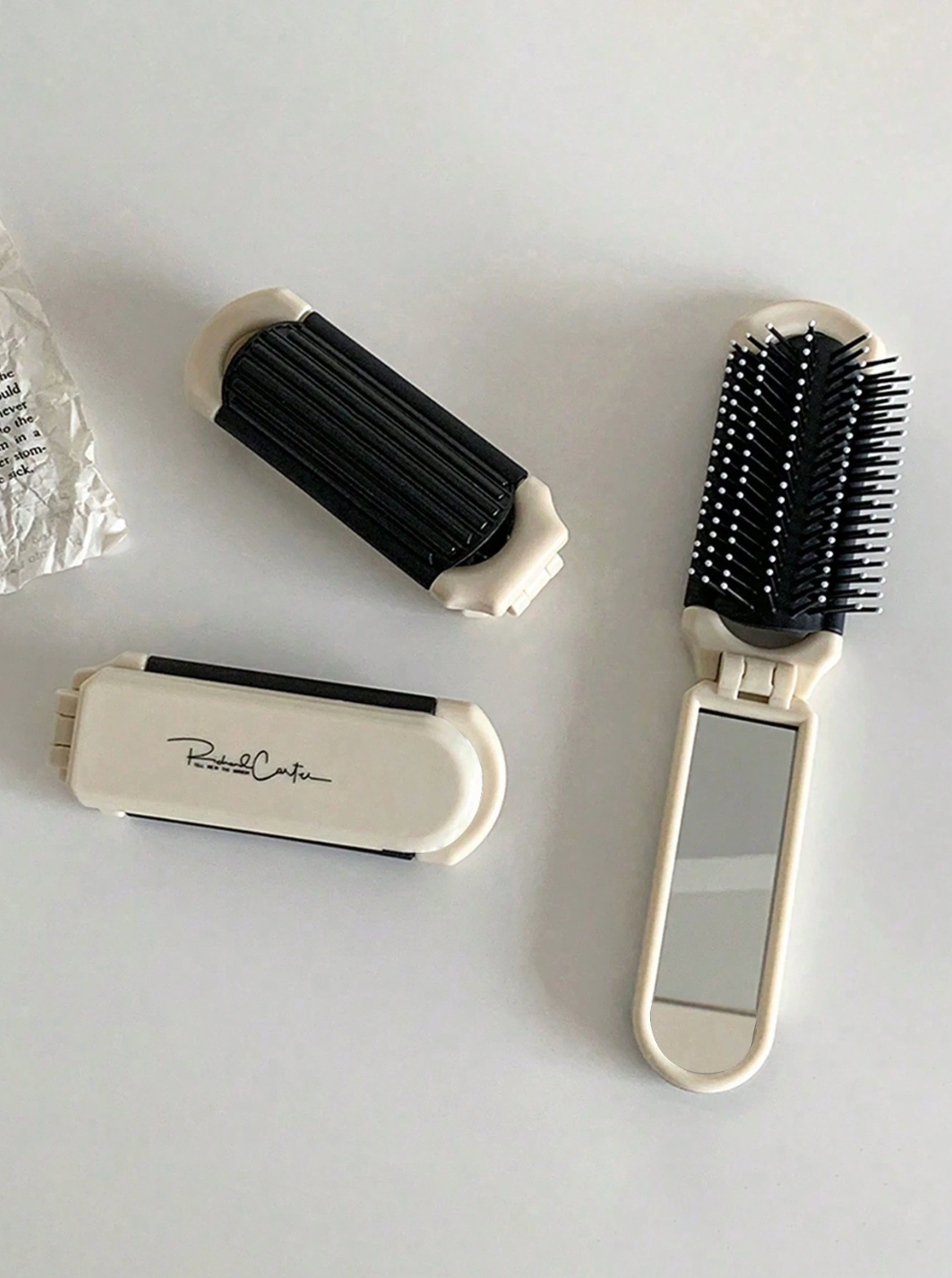 Portable With Built-In Mirror,Hair Brush,Comb