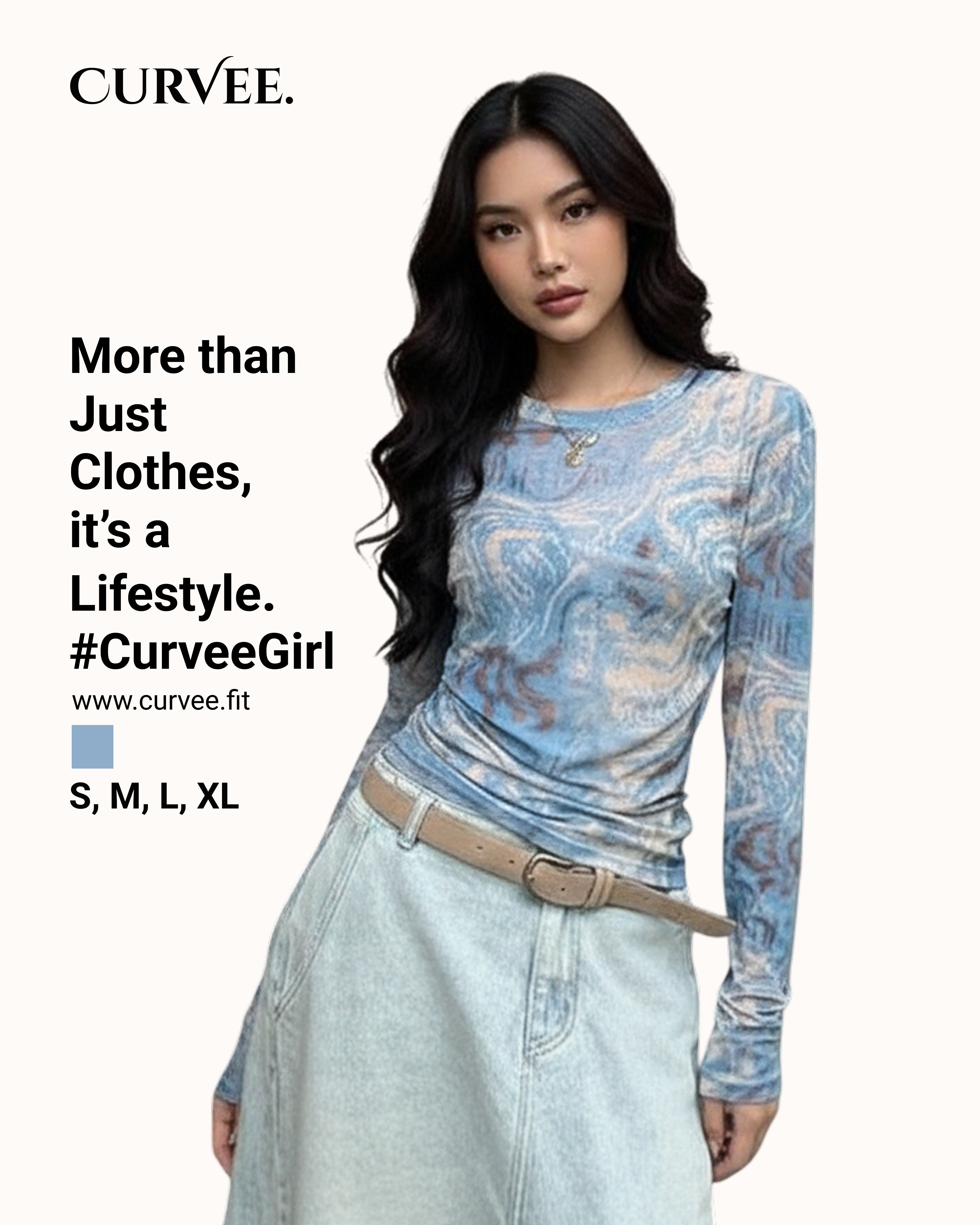 Printing Thin Mesh Long-sleeved T-shirt