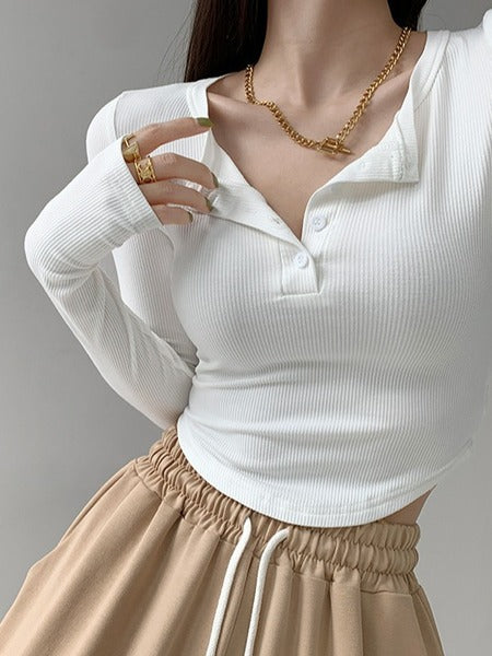 Slim Finger Long Sleeve Base Shirt