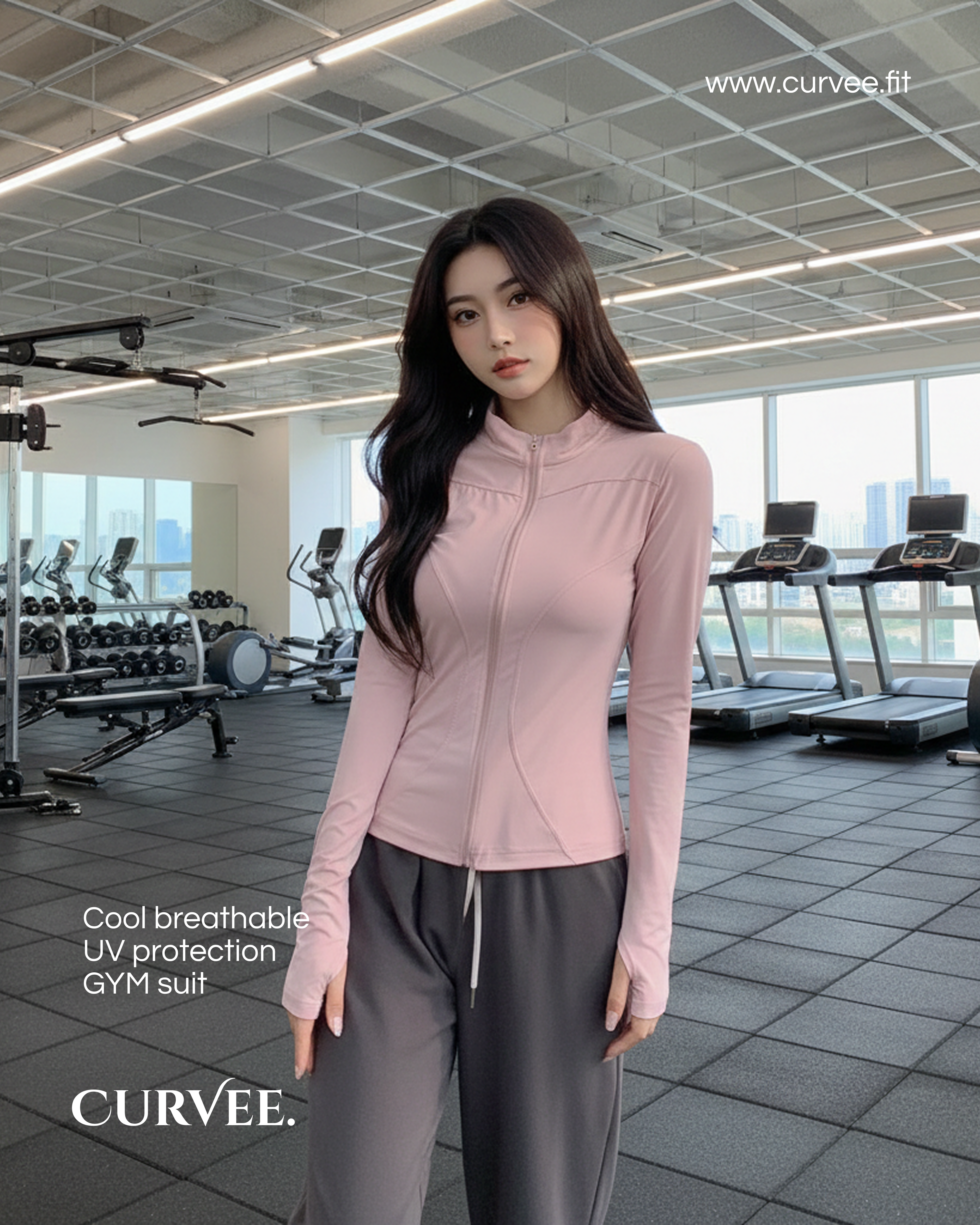 Slim GYM Jacket Top