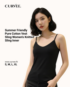 Pure Cotton Vest Sling Women's Knitted  Sling Inner