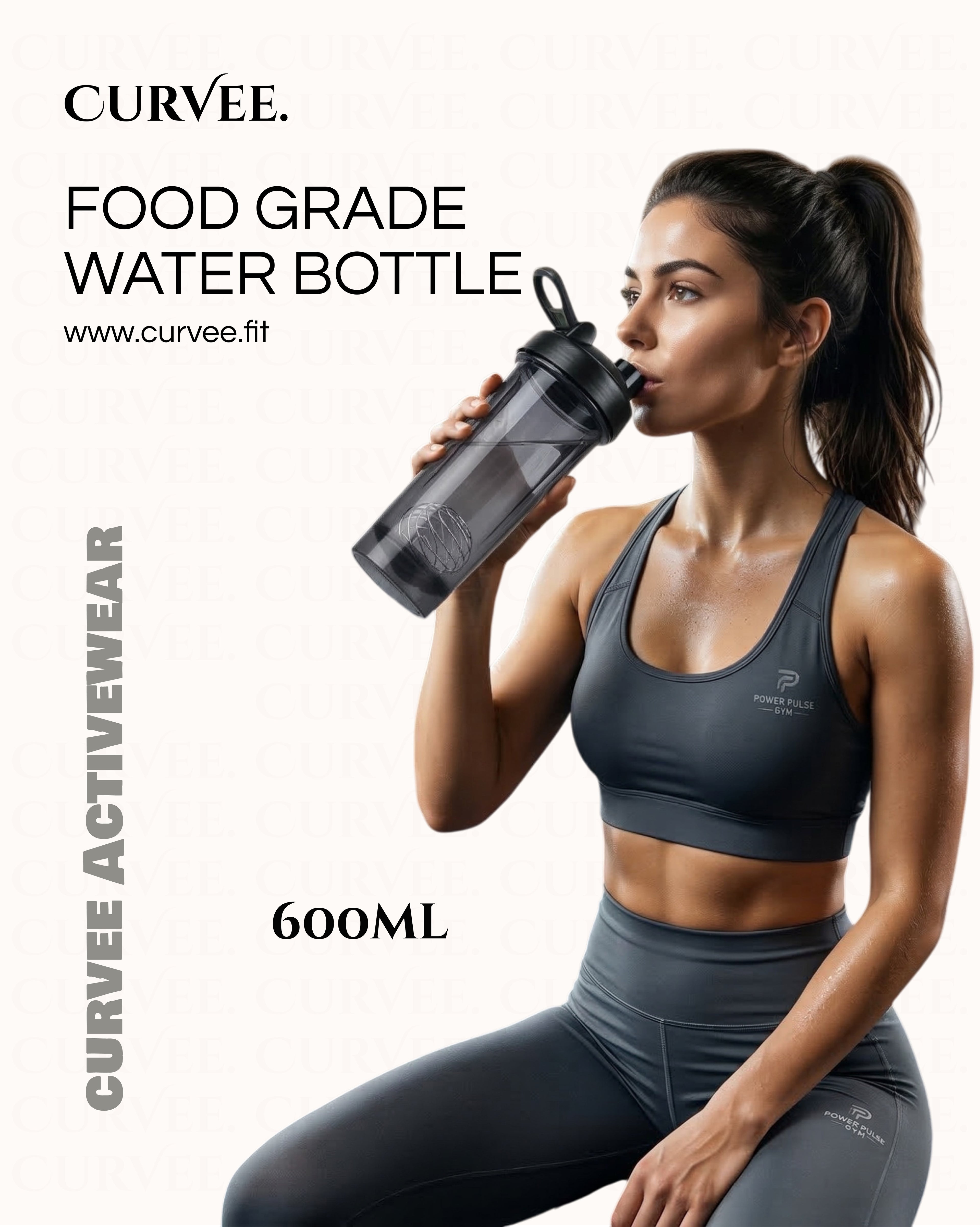 Food grade GYM water bottle 600ml